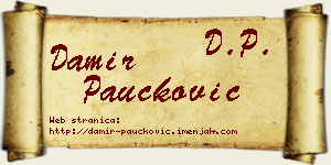 Damir Paučković vizit kartica